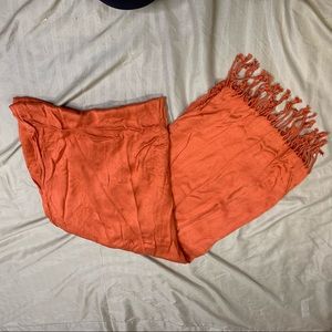 Beautiful orange scarf.